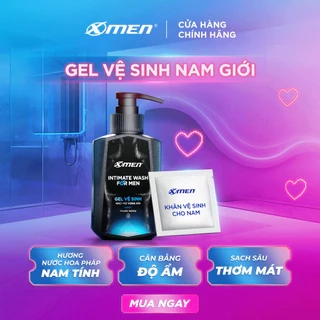 Gel vệ sinh nam giới Xmen 100ml - Intimate Wash for Men hương nước hoa Pháp sang trọng