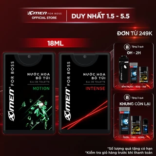 Nước hoa bỏ túi Xmen for boss 18ml Intense/Motion - Hương nước hoa châu Âu