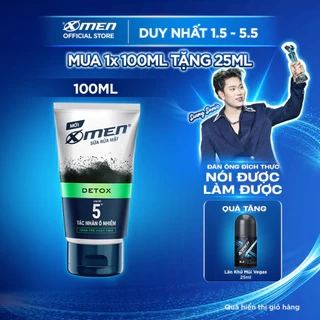 Sữa rửa mặt X-Men 100g Detox/Sáng da/Ngừa mụn/Kiểm soát nhờn/Mát lạnh