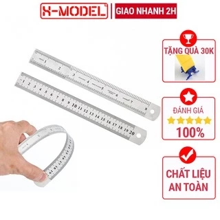 Thước lá thép không rỉ kim loại, độ chính xác cao, dụng cụ đo lường nhỏ gọn, tiện ích XMODEL XM31