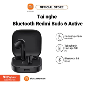 Tai nghe Bluetooth Redmi Buds 6 Active | Thời lượng hoạt động 30h | Micro kép giảm ồn | Giảm độ trễ tốt
