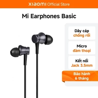 Tai Nghe Xiaomi Mi Basic Nghe Nhạc, Chơi Game, Gọi Điện, Thu âm Jack 3.5mm - Bảo Hành 6 Tháng