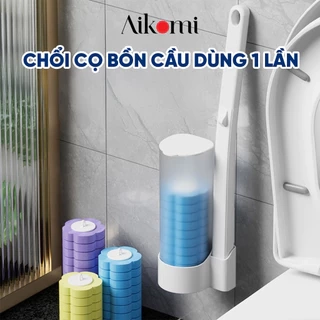 Bộ Cọ Nhà Vệ Sinh, Cọ Bồn Cầu Dùng 1 Lần Kèm 6 Đầu Cọ Thay Thế Khử Khuẩn,Tiện Lợi (3 mùi hương)