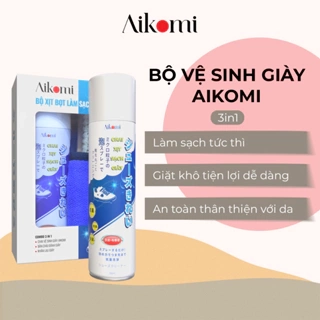 Chai xịt tạo bọt vệ sinh giày sneaker Aikomi cao cấp làm sạch nhanh - Dung tích 300ml