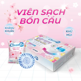 Combo 12 Viên sạch bồn cầu CleanZ thả bồn cầu sạch khuẩn tẩy sạch mảng bám khử mùi diệt vi khuẩn toilet