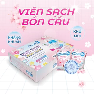 Combo 16 Viên sạch bồn cầu CleanZ chai thả bồn cầu sạch khuẩn tẩy sạch mảng bám khử mùi diệt vi khuẩn toilet