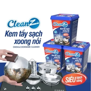 Kem tẩy sạch xoong nồi Cleanz đánh bay vết ố, vết gỉ sét, vết bám dầu mỡ lâu ngày mùi hương đào