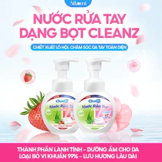 Nước rửa tay dạng bọt CleanZ làm sạch, diệt khuẩn, dưỡng ẩm cho da tay dung tích 300ml