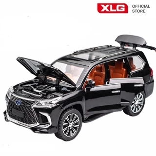 Mô hình xe ô tô Lexus LX570 1:24 XLG bằng hợp kim có đèn led âm thanh
