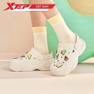 Xtep Nữ Giày Thường Ngày Mùa Hè 2025 Thời Trang Nhẹ Đế Dày Stream-crossing Đi Biển Dép Giày Thườn