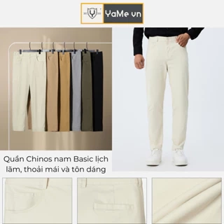 Quần Dài KaKi Nam Lưng Gài Ống Đứng Trơn Đơn Giản Thời Trang Thương Hiệu Y2010 Non Branded 32 Vol 25 24162 |YaMe|
