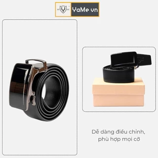Thắt Lưng Dây Nịt Nam Da Bò Thật Khóa Tự Động Cao Cấp Thương Hiệu Y2010 Full Box Bảo Hành 12 Tháng D14 19857 |YaMe|