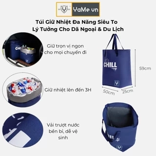 Túi Đa Năng Rộng Rãi Giữ Nhiệt Tiện Dụng Đi Du Lịch Thời Trang Thương Hiệu Y2010 07 Vol 24 24410 |YaMe|
