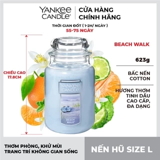 Nến hũ Yankee Candle size L - Beach Walk (623g)