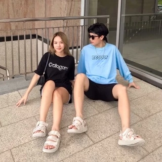 Giày Sandal Nam Nữ Genki Màu Xanh Xám Quai Chéo Thời Trang Chính Hãng YK279