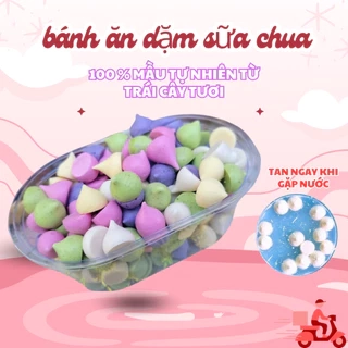 Bánh sữa chua sấy khô vị hoa quả tự nhiên Mèo Ù , đồ ăn dặm cho bé, ăn vặt cho bé , HSD 3 tháng.