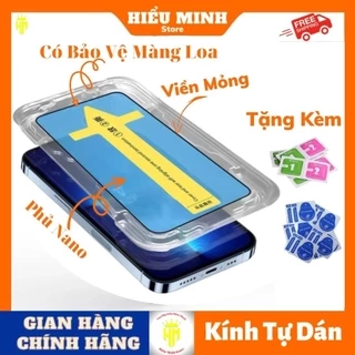 Kính Cường Lực iphone KTM full màn, tự dán 6splus,8,7plus 8plus x xs xsmax 11 12 13 14 pro 15 promax 16Promax
