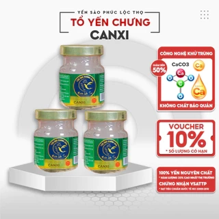 Yến chưng sẵn Canxi,Tổ Yến Sào Khánh Hòa Phúc Lộc Thọ, Hũ yến chưng sẵn 35% hàm lượng yến trên 1 hũ 70ml