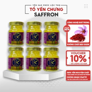 Yến chưng sẵn Combo 6 hũ Canxi,Tổ Yến Sào Khánh Hòa Phúc Lộc Thọ,Hũ 35% hàm lượng yến trên 1 hũ 70ml cao nhất hiện nay.