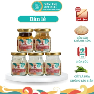 Yến Thị - Bán lẻ 1 hũ, không bao gồm hộp quà - Yến sào Khánh Hòa chưng sẵn - 30% yến thô/ hũ 70ml