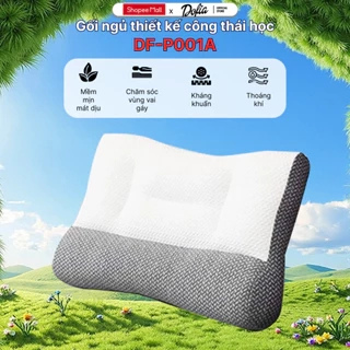 Gối công thái học Dofia chống đau mỏi cổ vai gáy Dofia sợi bông 3d êm ái DF-P001A