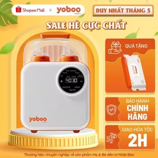 Máy hâm nóng sữa đôi điện tử Yoboo YB-0042 có 6 chức năng, điều khiển cảm ứng, hẹn giờ trước - Hàng chính hãng