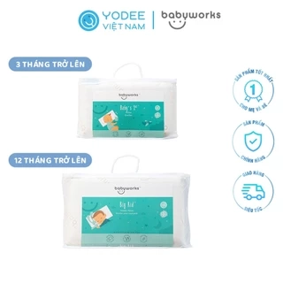 Babyworks Gối ngủ thoáng khí mềm mại, đàn hồi, nâng đỡ đầu và giúp bé ngủ ngon