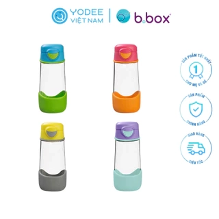 b.box Bình nước vòi silicone chất liệu tritan cao cấp, có van chống sặc cho bé 450ml
