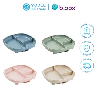 b.box Khay ăn dặm 2 trong 1 cho bé có đế hít chống trơn an toàn và tiện lợi