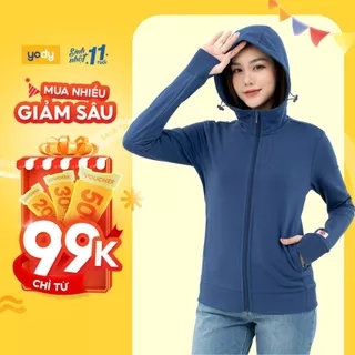 Áo chống nắng Yody nữ áo khoác nắng chống tia UV mềm mịn thoáng mát - ACN6008