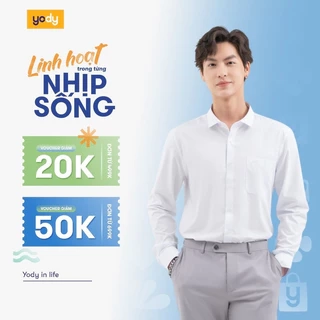 Áo sơ mi nam YODY dài tay, có túi ngực, chất lụa nến mềm mịn, chống nhăn lịch lãm dáng slim fit SPM5005