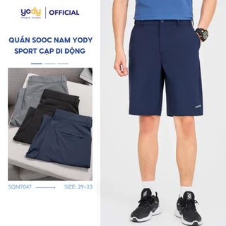 Quần đùi thể thao nam YODY quần short cạp di động, thoáng mát, thoải mái SQM7047