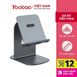 Giá đỡ điện thoại để bàn YOOBAO B4 Hợp kim nhôm Điều chỉnh độ cao - Hàng chính hãng - Bảo hành 12 tháng
