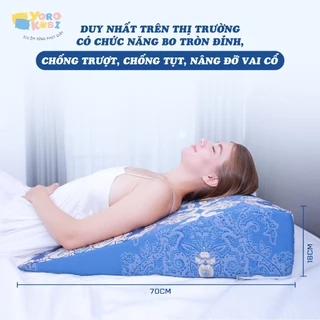 Gối Chống Trào Ngược Dạ Dày Người Lớn Yorokobi Chính Hãng (Duy nhất bo tròn chống trượt)