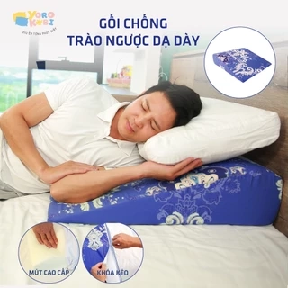 Gối chống trào ngược YOROKOBI bo tròn đỉnh giúp giảm ợ chua, trào ngược, xoang chống ngáy