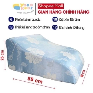 Gối kê chân giãn tĩnh mạch YOROKOBI cao 28cm giảm phù nề chân, tê bì, vọp bẻ