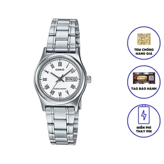 Đồng hồ nữ dây thép không ghỉ Casio LTP-V005D-7BUDF chính hãng
