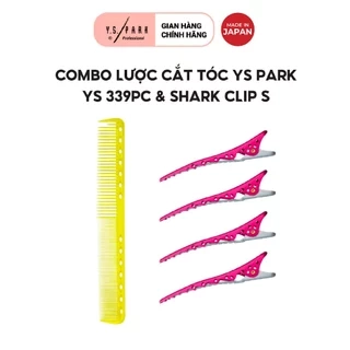 Combo lược cắt tóc YS-339PC và Kẹp làm tóc CLIPS hàng chính hãng YS PARK nhập khẩu Nhật Bản