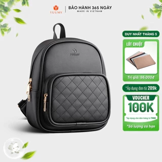 Balo Yuumy (Thời trang nữ cỡ trung chần chỉ - Balo da YBA35)