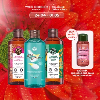 Combo 3 sữa tắm thiên nhiên Yves Rocher hương hoa Tiaré - vani - hoa hồng 400mlx3