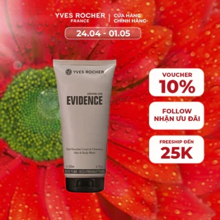 Sữa tắm gội cho Nam Yves Rocher Evidence Homme Green Gel Hair And Body Shampoo 200ml