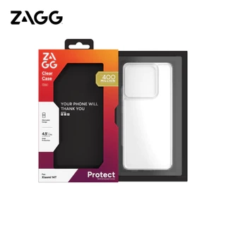 Combo kính dán màn hình ZAGG Plus Edge và Ốp lưng ZAGG ESNTL Clear cho Xiaomi 14T/ 14T Pro