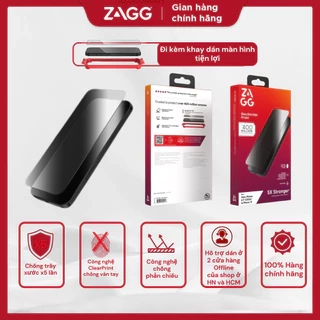 Kính dán màn hình ZAGG Plus Edge bảo vệ điện thoại iPhone 15/16 series