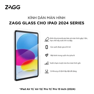 Kính cường lực/Miếng dáng màn hình Paperlike Canvas cao cấp ZAGG dùng cho các loại iPad Air/Pro/10.9/11/12.9/13/M2/M4