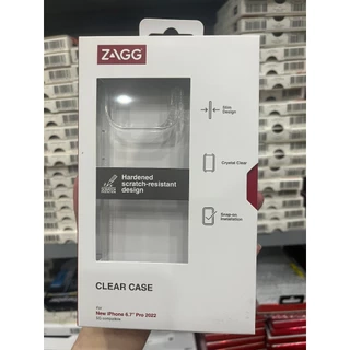 Ốp lưng bảo vệ ZAGG Clear - trong suốt, mỏng nhẹ và chống sốc tốt cho iPhone 14/Plus/Pro/ProMAX