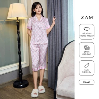 BỘ MẶC NHÀ SHE BY ZAM - TSLA40 - BỘ NGẮN TAY QUẦN LỬNG CUTE HỒNG