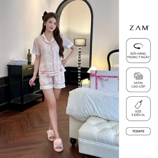 BỘ MẶC NHÀ ZAM - TCDA72 - BỘ NGẮN TAY QUẦN ĐÙI MUST DASH HỒNG