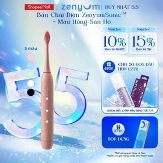 Bàn Chải Điện Zenyum Sonic Màu Hồng San Hô - Công Nghệ Singapore