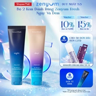 Bộ 2 Kem Đánh Răng Zenyum Fresh Ngày Và Đêm [Kem đêm HSD 9/2025]