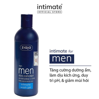 Dung Dịch Vệ Sinh Intimate Cho Nam Men Duo Concept Everyday Care ZIAJA Giúp Dưỡng Ẩm, Giảm Mùi Hôi 300ml